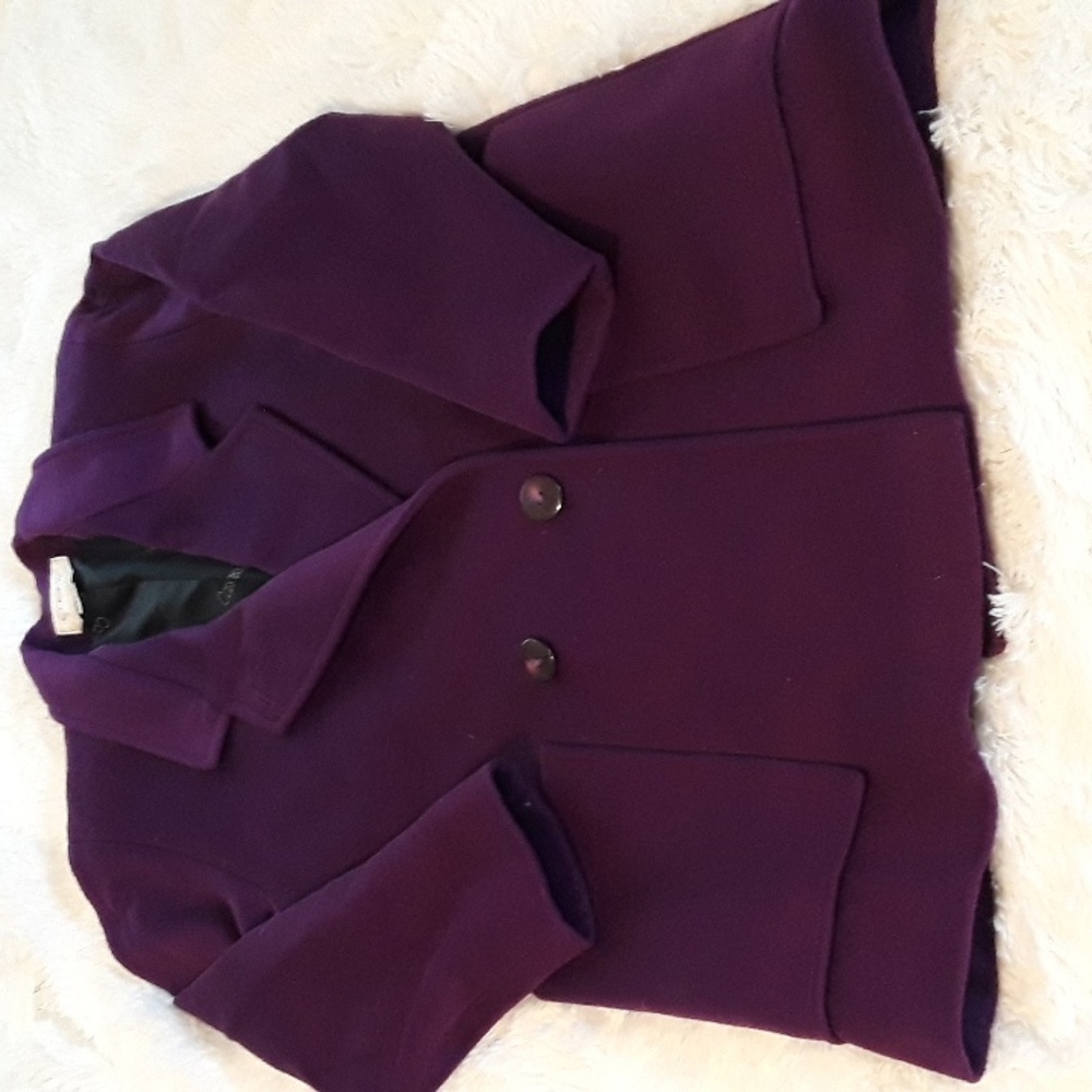 Vintage Wool Purple Coat